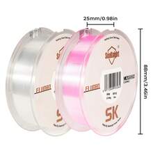 Dây câu SeaKnight 100M/50M phủ lớp Fluorocarbon, dây dẫn monofilament hai lớp phủ Fluorocarbon, dây dẫn 3-100LB - trắng - Xem 4