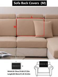 1pc Elastic Thickened Comfortable Sherpa Sofa Cover, Non-Slip Full Coverage Sofa Seat Cushion, 4-Season Universal Sofa Slipcover, Fabric Thick Sofa Blanket, Machine Washable, Pet Friendly, Decor For Bedroom, Office, Living Room, Fit For Corner Sofa, L-Shaped Sofa, 1/2/3/4 Seater - Khaki - View 17