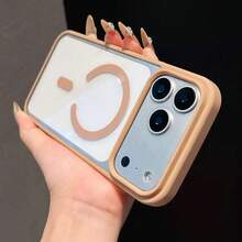 豪華糖果色無線充電手機殼，適用於 iPhone 17 Pro Max 16 15 14 13 12 11 Mini 15 Plus 16 Pro 17 E 磁吸防護套 - 沙漠金 - 查看 4