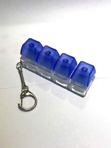 1pc Keyboard Keychain - Typing Key Portable Relaxation Finger Spinner, Compact & Lightweight, Suitable For Typists, Gamers, Creative Stress Relief, 9-Key Squeeze Music Mechanical Keychain, Office/Travel Ideal Car Key Chain, Unisex Adult Finger Press Key Ring, Soothing Keychain, Focus Relaxation Pull-Open Keychain, Birthday/Party/Holiday Gift - Multicolor - View 20