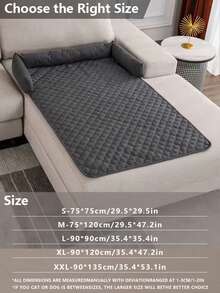 1 tấm thảm cho thú cưng dùng được cả bốn mùa, đệm sofa kiêm giường ngủ cho chó và mèo. - màu đen - Xem 2