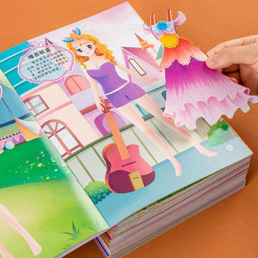 Sách dán hình công chúa - Hoạt động và thủ công vui nhộn | Đồ chơi du lịch tốt nhất cho trẻ em, sách hoạt động giáo dục, quà tặng sinh nhật, quà tặng ngày lễ, quà tặng tiệc tùng - 1 Cuốn Sách Ngẫu Nhiên - Xem 1