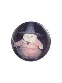 1枚可爱猫咪表情铁皮徽章，柔软治愈系趣味表情圆形铁皮工艺猫咪爱好者胸针，适合猫主人和表情包爱好者，可别在衣服或包包上。 - 彩色 - 查看 14