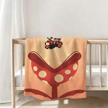 1Pcs Super Mari O Retro Pixel Art Blanket-Intricate Design Featuring Blocky Characters And Elements, Perfect Gift For Holiday Celebrations And Gaming Fans Mari O Bros,Luigi,,Bowser,Toad,,Donkey Kong,Wario,Waluigi,Super Mushroom,Green Shell.Throw Blankets,Nap Blanket,Noon Nap Blanket,Siesta Blanket,Lunch Break Blanket,Outdoor Camping Travel Blanket,Durable Fabric,Artistic Design,Versatile Accessory,Outdoor Enthusiasts,Room Decor,Home Décor,Bedroom Decor,New Year's Day, Valentine's Day,  Sunday, St. Patrick's Day, Irish Culture Day, April Fool's Day, Easter, Mother's Day, Father's Day, Flag Day, Halloween, Christmas Eve, New Year's Eve, Christmas Day – The Perfect Gift For Friends, Family, And Lovers. - 彩色 - 查看 4