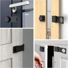 3-Digit Mechanical Cabinet Door Password Lock, 3-Inch Security Hasp Lock, Keyless Combination Lock Suitable For Cabinets, Wardrobes, Pet Doors, Mailboxes, Drawers - CC - View 7