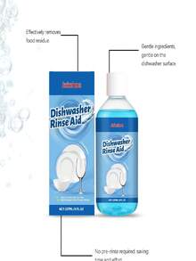 Dishwasher Rinse Aid, Household Drying Agent For Sparkling Dishes Removes Grease Water Spots Shine Enhancer - Liquid - View 9