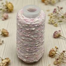 50g Cuentas metálicas mixtas, hilo de peluche teñido con degradado, adecuado para tejer suéteres, bufandas, chaquetas, manualidades - Disponible en múltiples colores - Tejido a mano - Multicolor - Ver 20