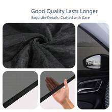 4pcs Car Sun Shades With Insect Net, Block UV Rays And Breathable, Fit For 96% Cars, Suitable For Travel & Camping, Heat Insulation, Privacy Protection - Mesh Car Window Cover - View 7