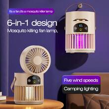 Multi-Function Camping Light, Mosquito Repellent Light, Mini Fan, Night Light, Electric Mosquito Killer, Outdoor Lighting, Atmosphere Lamp, Mosquito Trap - Multicolor - View 3