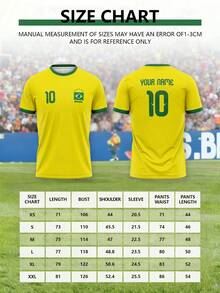 2026 World Cup Personalized Customized National Football Team Uniforms, Customized LOGO, Numbers, Team Name, And Player Names On T-Shirts Sports - Yellow - View 2