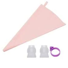 4/8pcs/Set Cake Icing Decorating Diy Set Tools Including: 1pc Reusable 12inch Silicone Piping Bags, 2pcs Decoration Nozzle Converter, 1pc Zip Ties, Pastry Cake Baking Tool Kitchen Tool - View 15