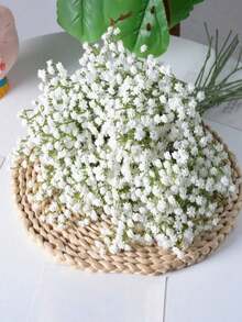 30/20 Bunches Realistic UV-Resistant Plastic Artificial Star Flowers, Fluffy White Satin Blooms, Soft Stems, Suitable For Boho Style Floral Decor, DIY Crafts, Home, Kitchen And Wedding/Thanksgiving Decorations, DIY Wreath Decor, As Well As Wedding, Home, Kitchen And Office Floral Arrangements - Multicolor - View 3