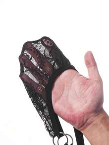 男士蕾絲抗菌內褲，休閒四角內褲，透氣舒適彈性四角內褲，運動短褲 - 黑色 - 查看 6