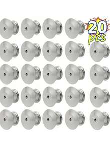 20/40个通用平头按扣，胸针别针，领针，腰带扣，徽章背扣 - 20pcs - 查看 1