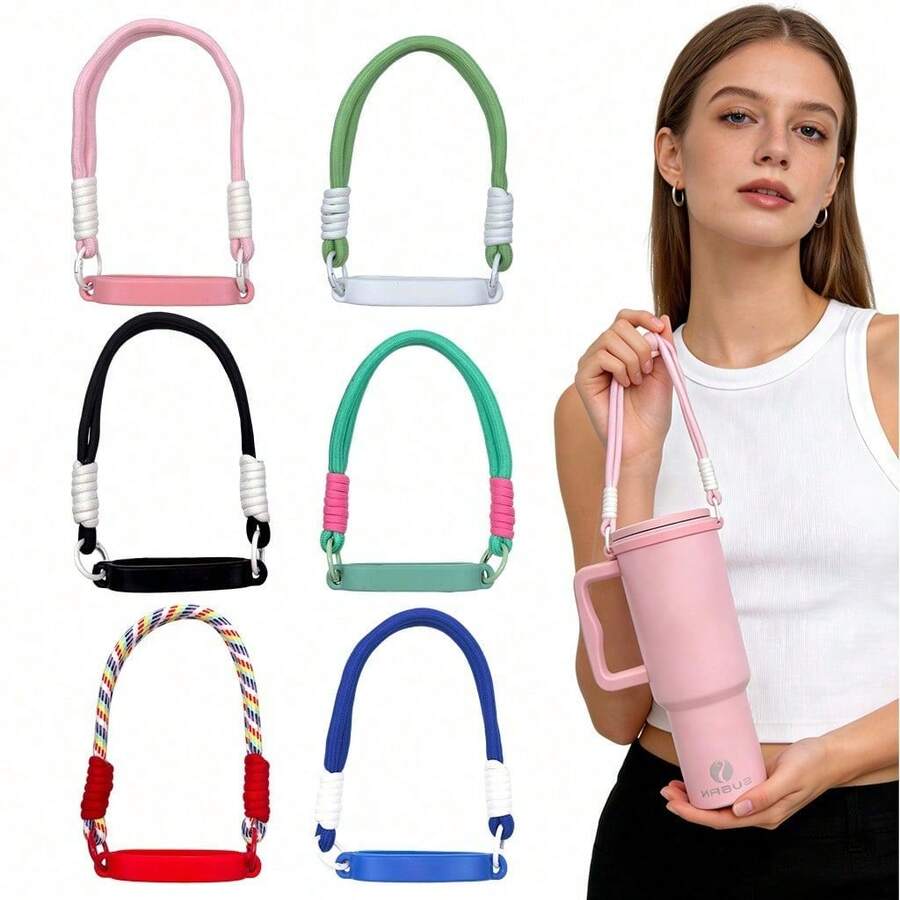 Dây đeo tay cầm bình nước, dây đeo giữ cốc nước, dây đeo vai giữ cốc nước tương thích với các thương hiệu , Owal và các phụ kiện bình nước khác của SUGAW. - Nhiều màu - Xem 1