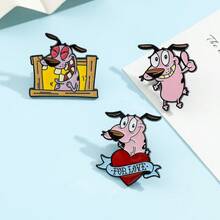 Ghim cài áo hoạt hình anime sáng tạo Warner Bros 1/3 chiếc, huy hiệu kim loại tráng men cá nhân hóa biểu tượng lòng dũng cảm, phụ kiện trang sức, quần áo, ba lô, quà tặng. - Nhiều màu - Xem 11