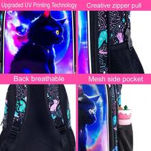 3PCS Cat Backpack For Girls, 16" Kids Reflective Backpacks For Elementary Preschool, Girl Bookbag With Lunch Box - 16UV Backpack - View 4