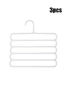 1/3/5/7pcs Five Layer Pants Rack, Home Wardrobe, Hanging Pants, Scarves, Storage Rack, Anti Slip Multi-Layer Scarf Rack, Tie Rack, Suitable For Storing Pants, Scarves, And Ties - Multicolor - View 9