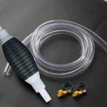 Multifunctional Liquid Suction Pump, Manual Fuel Transfer Pump With Gasoline Hose, Portable Siphon Pump Suitable For Gasoline, And Other Liquids, Includes 2m Siphon Hose + Hand Crank Fuel Pump + 2 Hose Clamps + Shut-Off Valve - Multicolor - View 12