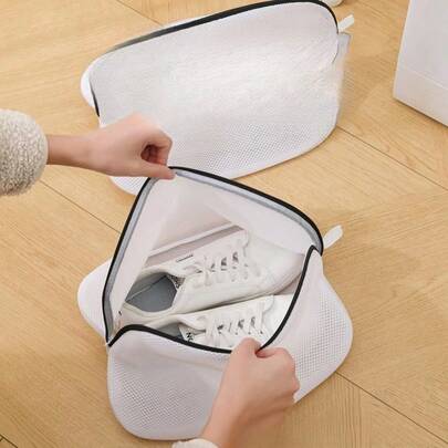 1pc Shoe & Clothing Wash Bag, Washing Machine Laundry Bag, Thick Shoe Wash Net Bag, Home Anti-Deformation Wash Protection Bag, Multi-Color - One Size