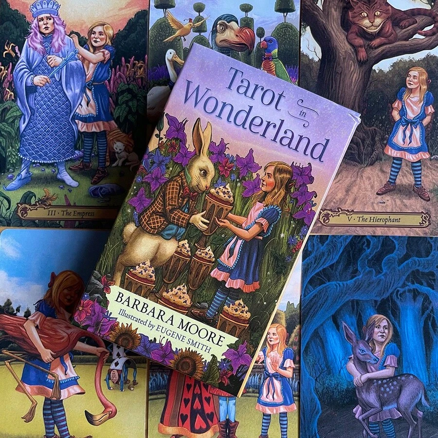 《仙境塔罗牌》，78张牌英文塔罗牌游戏 - Tarot In Wonderland - 查看 1