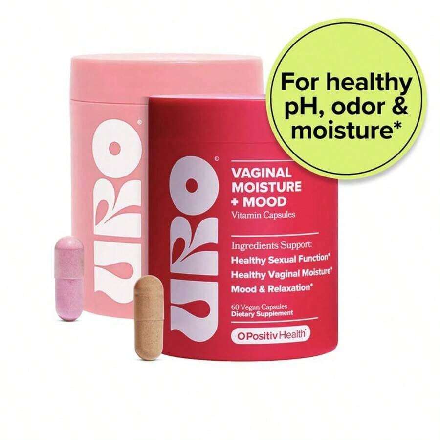 URO Wet & Wild Bundle - Women's Probiotic Capsules (30 Servings) And  Moisture & Mood Capsules (30 Servings) With Ashwagandha And Gingko Biloba - 1 - Xem 1