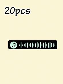 个性化音乐符号贴纸，定制声波贴纸套装，彩色声波贴纸，音符乙烯基贴纸，父亲节和音乐爱好者的理想之选，送给家人和朋友的贴心礼物，笔记本、笔记本电脑和水瓶的独特装饰，值得纪念的定制音频纪念品 - 風格A - 查看 39