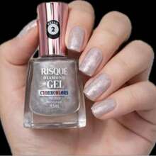 Risqué Diamond Gel Cybercolor Nail Polish New Collection Hypoallergenic Manicure Pedicure Launch Kit 3 Colors New Collection - Red - View 8