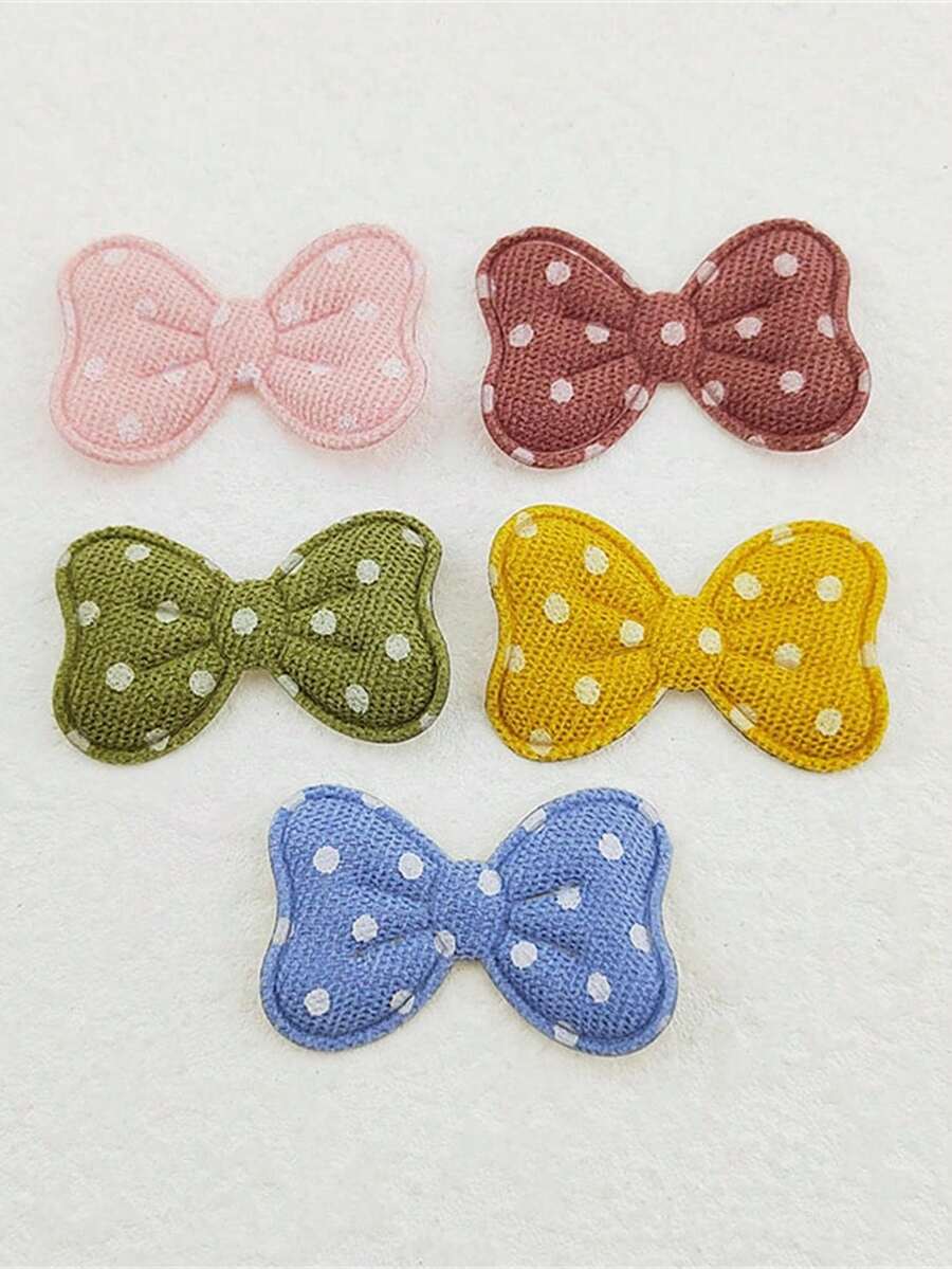 50pcs Ultrasonic Embossed Bow Tie DIY Hair Accessories - Bow - View 1