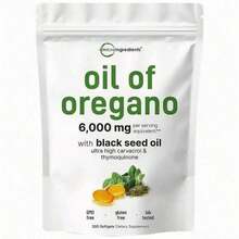Oregano Oil With Black Seed Oil 6000mg AP Softgels For 150/75 Day Supply Dual Action Immune Support Non-GMO Gluten Free Healthcare Vitamin Dietary Edible Supplement Fitness - 1 CÁI - Xem 10