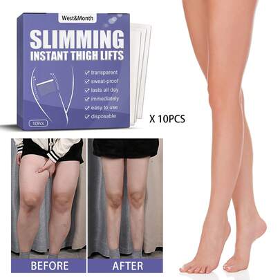 Fashionable Invisible Lift Tape - Waterproof And Friction-Resistant Tape, Comfortable Fit, Provides Thigh Support, Leg Care Patch. Moisturizing And Nourishing, Reveals Natural Smooth Skin, Leg Lifting Patch, Thigh Shaping For Toned Legs, Body Shaping Lifting Patch