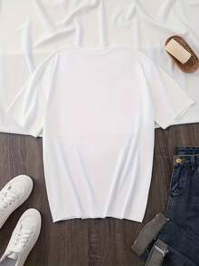 Women T-Shirts - [White] - View 2