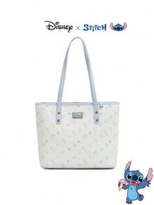 Disney 官方授权史迪奇挂饰和史迪奇印花手提袋 - 卡通印花单肩包，休闲时尚手提袋，生日礼物 - 彩色 - 查看 4