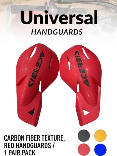 Tấm bảo vệ tay lái xe máy đa năng, chất liệu sợi carbon, dành cho xe địa hình, mô tô, ATV.