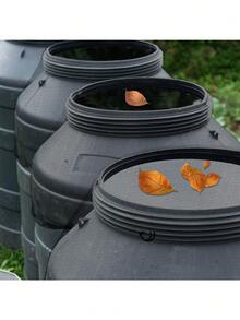 Durable Polyester Mesh Rain Barrel Cover With Drawstring, Water Collection Bucket Net, Adjustable Drawstring Rain Barrel Net Cover, Outdoor Garden Gutter Protector Net To Prevent Leaves From Entering Water Bucket, Prevent Mosquitoes, Leaves And Other Debris From Entering The Bucket - A - View 8