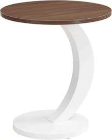 Modern Nesting Coffee Table Set Of 2, 2-Piece Oval Decorative Living Room Table Set With White Faux Marble Top And Gold Metal Base, Oval Coffee Table And Round End Table Set - White-3 - View 10