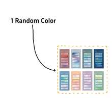 1 pieza/8 piezas Notas adhesivas de color degradado, pestañas de índice para carpeta/cuaderno, etiquetas adhesivas escribibles perfectas para indexar, marcar páginas, tomar notas, clasificar archivos, que ayudan a los estudiantes a organizar sus cuadernos y estudiar de manera eficiente - Unitalla - Ver 8