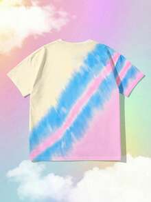 SHEIN | Care Bears Áo thun casual in hình hoạt hình dễ thương, thể hiện thiết kế hợp tác thời trang và đáng yêu, phù hợp để mặc hàng ngày. - Nhiều màu - Xem 2