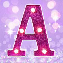 1 chiếc đèn chữ cái A-Z màu tím sáng tạo 6.3 inch, đèn hình chữ số, đèn chữ cái chạy bằng pin, đèn chữ cái trang trí nhà cửa, đèn ngủ hình chữ cái trang trí phòng ngủ, trang trí đám cưới, trang trí tiệc, trang trí sinh nhật, đèn chữ cái trang trí bàn làm việc, đèn trang trí ngày Valentine, đèn trang trí cảnh cầu hôn. - Màu tím - Xem 2