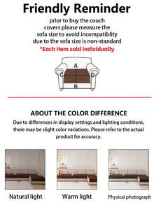 1 vỏ đệm sofa siêu âm, kiểu dáng hiện đại tối giản, họa tiết hình học, bảo vệ bề mặt sofa, sử dụng được quanh năm, đáy chống trượt, có thể giặt máy, phù hợp với sofa 1/2/3/4 chỗ ngồi - Màu tím hoa cà - Xem 3