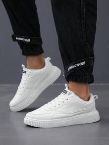 滑板鞋 男女情侣鞋 多功能运动鞋 男士休闲鞋 女士 - 白色 - 查看 6