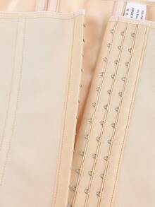 Áo corset hai lớp có gọng thép 15cm, khóa kéo vàng, dây đeo mảnh, thắt lưng khóa kim loại, đồ định hình vóc dáng, áo nịt eo, corset giúp thon gọn cơ thể. - Màu be - Xem 8