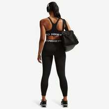 Nike Pro Mid Rise 7/8 Tight Women's Black/White/White IB9142-010 - 黑與白 - 查看 4