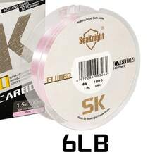 SeaKnight 100m/50m Double Layer Fluorocarbon Coated Fishing Line, Double Layer Fluorocarbon Coated Monofilament Main Line, Main Line 3-100 Lbs - Pink - View 17