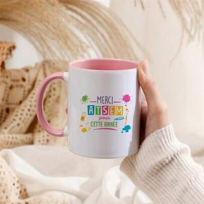 1个“世界最佳教师”法式印花化妆图案水杯，饮水杯，新奇圣诞节、万圣节、新年礼物，适合送给她，也可用作露营杯、咖啡杯、茶杯和热饮杯。