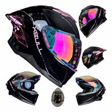 "Casco para Moto Xbull Quantum Mujer – Diseño Negro/Rosa Brillo, Ideal para Dama" - Negro/Rosa1 - Ver 1