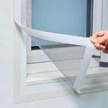 2026 New Anti-Mosquito Screen Door And Window Screens, Self-Adhesive Anti-Mosquito Window Screen Mesh, Insect-Proof And Breathable Screen Mesh, Available In Multiple Sizes - Gray Mesh With White Edges - View 5