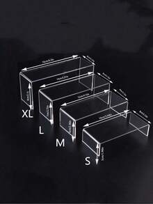 1/3/4/5 Pcs Transparent Acrylic U-Shaped Display Stand - Reusable Cupcake Stand For Desserts, Jewelry, Buffet And Party Supplies. Sturdy, Adjustable And Easy To Assemble - Clear - View 13