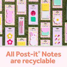 Cute Sticky Notes, 1 Pink Square Pad With White Bunny Ears And 1 Pink Pad With White Bunny Tail, 2.9 Inx 2.8 In, Great Easter Baskets Or Mothers Day, 2 Sticky Note Pads With 50 Sheets - Bunny Ears and Bunny Tail - View 5