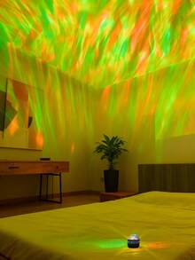 RGB Dynamic Aurora Projection Lamp, LED Night Light, USB Powered, With Remote Control, Galaxy Starry Sky Projector, Bedroom Night Light Projector, Star Projector, Room Decor, Home Theater, Ceiling, Gift Decor, Wedding Decor, Magical Projection Lamp, Perfect Gift For Friends On Christmas, Halloween - Northern Lights Ambient Light - View 11
